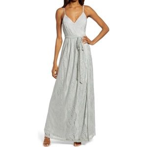 Lulu’s LOVELY IN LACE EMBROIDERED WRAP GOWN 🌺IN STORES🌺